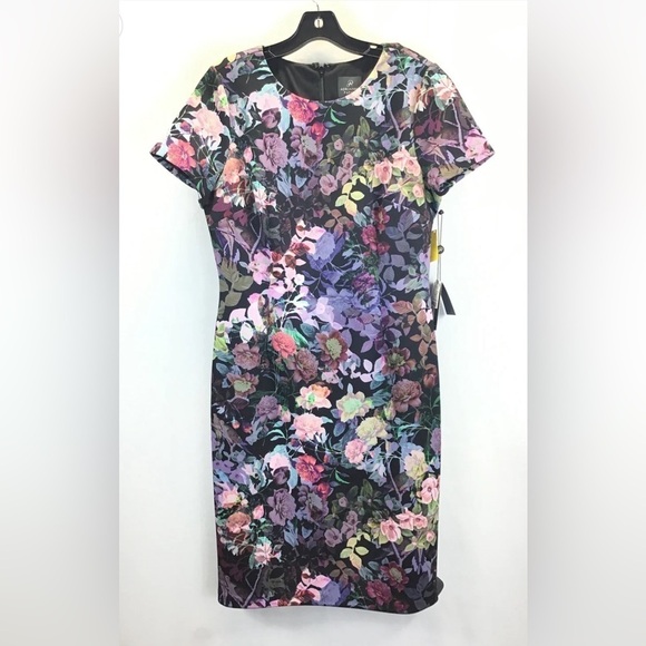 🆕 Adrianna Papell Garden of Eden shift Dress Size 12 - Picture 1 of 8